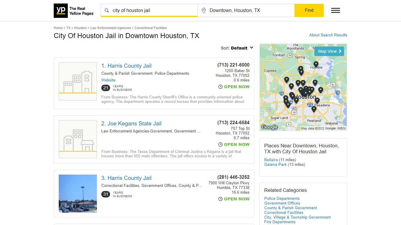 City Of Houston Jail in Downtown Houston, TX - yellowpages.com